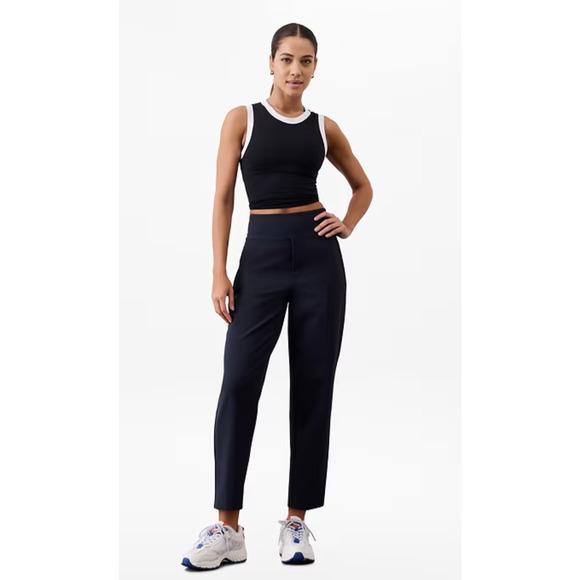 Athleta Endless High Rise Black Pants Women’s 14 Pull On Stretch Trouser - Picture 2 of 15